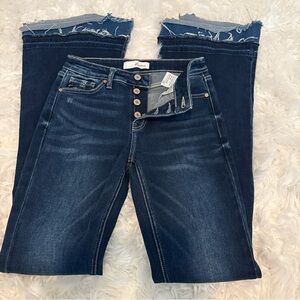 KanCan Dark Blue Flare Jeans